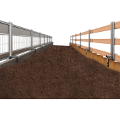 Guard-railing post | made of  48 mm tube | Railing post | painted